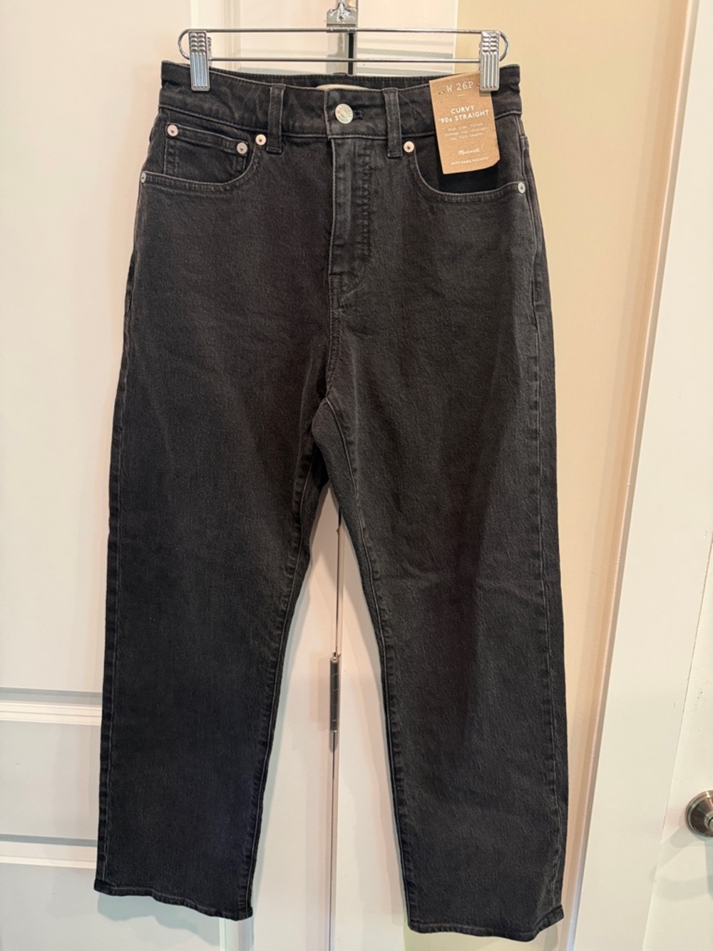 Madewell Black Straight women’s Jeans